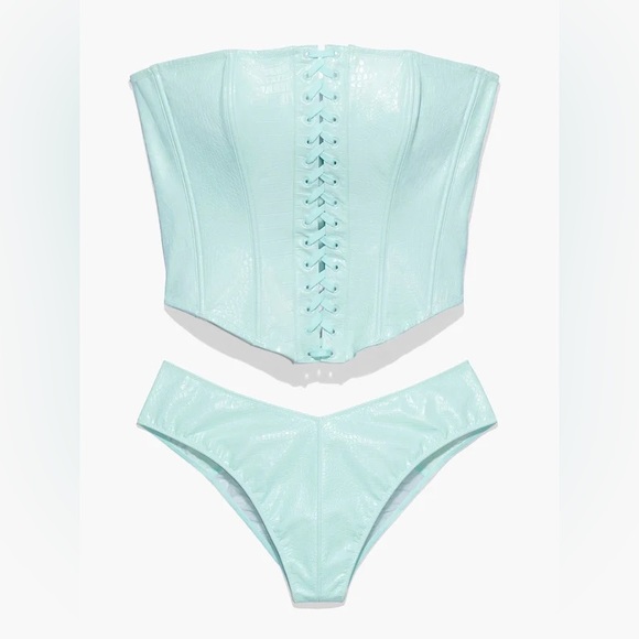 Savage X Fenty Other - Savage X Fenty Queen of the Galaxy Corset Matching Set